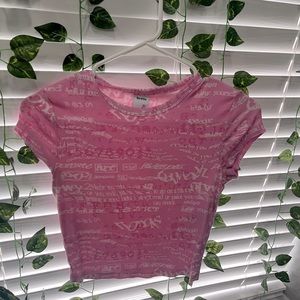 a pink bershka top, never worn